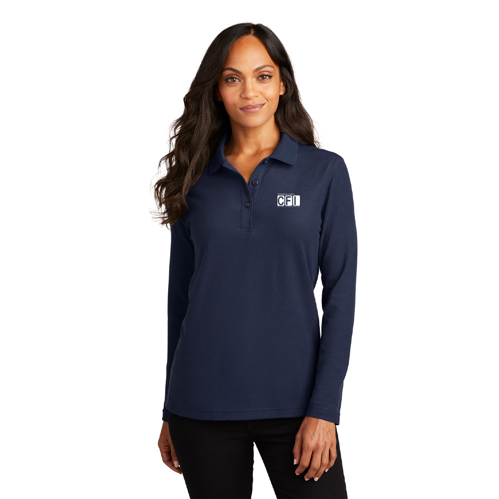 Ladies Silk Touch™ Long Sleeve Polo